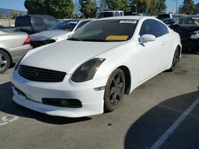 JNKCV54E03M203015 - 2003 INFINITI G35 WHITE photo 2