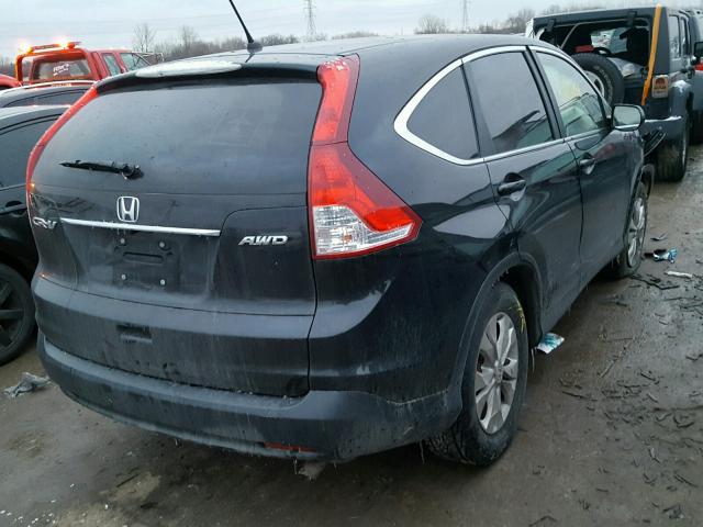 5J6RM4H50DL048678 - 2013 HONDA CR-V EX BLACK photo 4