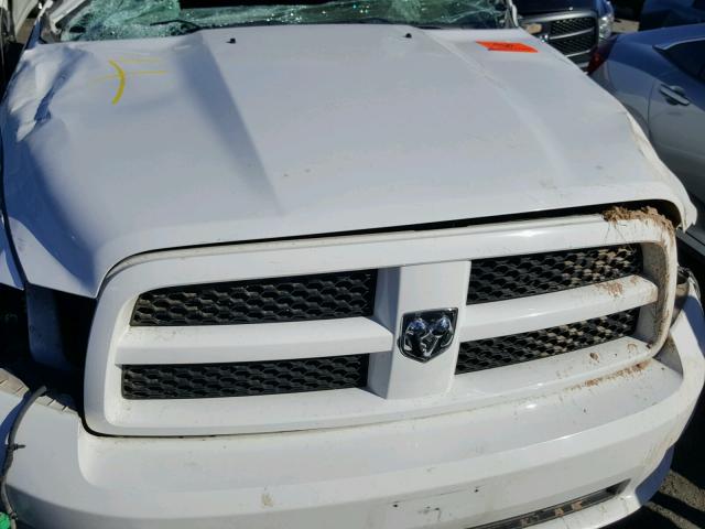 1C6RD6FT6CS174008 - 2012 DODGE RAM 1500 S WHITE photo 7