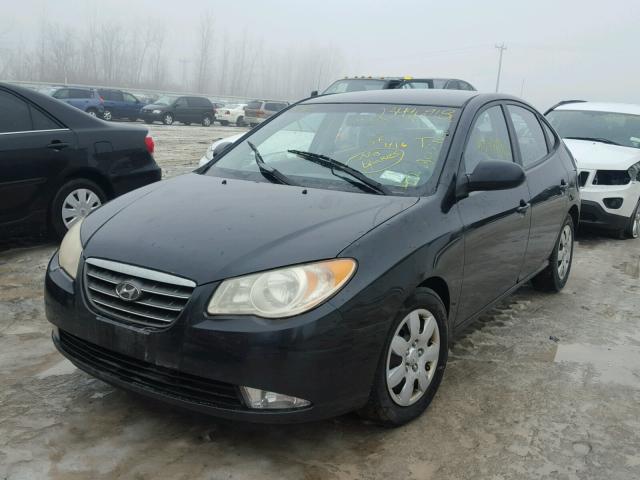 KMHDU46D38U454038 - 2008 HYUNDAI ELANTRA GL BLACK photo 2