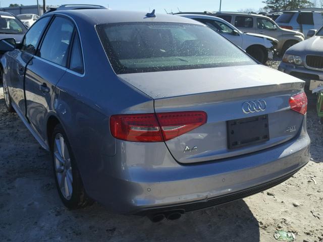 WAUFFAFL7FN004409 - 2015 AUDI A4 PREMIUM GRAY photo 3