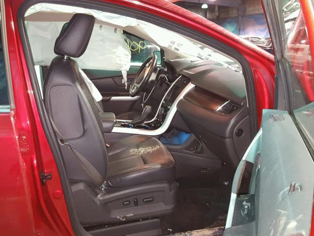 2FMDK4KC2CBA30173 - 2012 FORD EDGE LIMIT RED photo 5