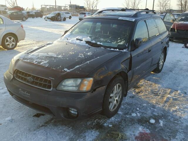 4S3BH685347637269 - 2004 SUBARU LEGACY OUT BLACK photo 2