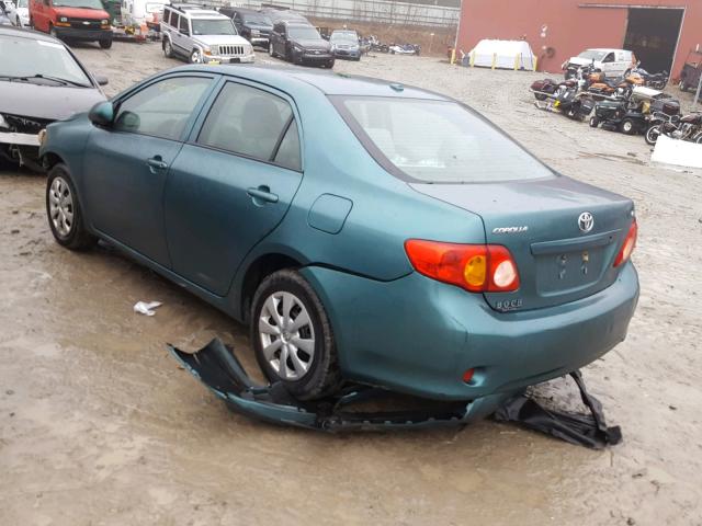 2T1BU4EEXAC230547 - 2010 TOYOTA COROLLA BA GREEN photo 3