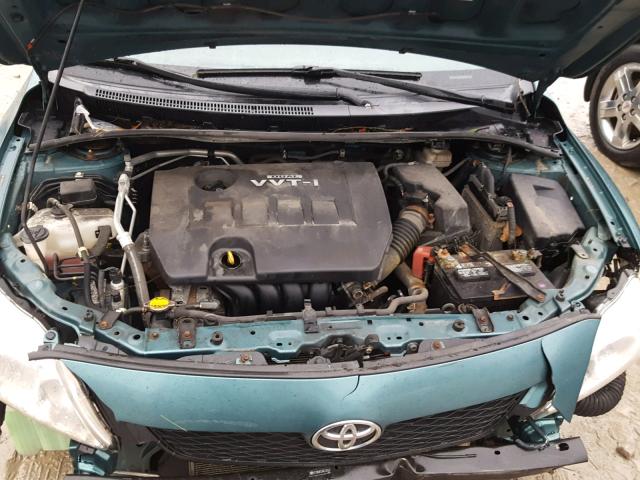 2T1BU4EEXAC230547 - 2010 TOYOTA COROLLA BA GREEN photo 7