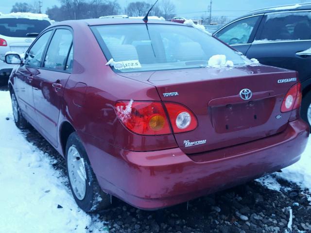 1NXBR32E73Z100467 - 2003 TOYOTA COROLLA CE RED photo 3