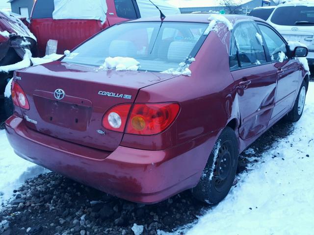 1NXBR32E73Z100467 - 2003 TOYOTA COROLLA CE RED photo 4