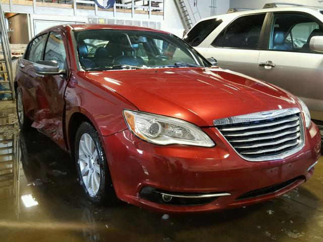 1C3CCBCGXDN524715 - 2013 CHRYSLER 200 LIMITE RED photo 1