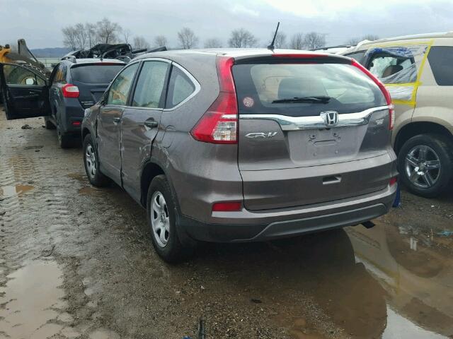 3CZRM3H37FG714847 - 2015 HONDA CR-V LX CHARCOAL photo 3