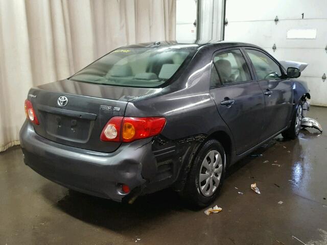 JTDBL40E699039526 - 2009 TOYOTA COROLLA BA CHARCOAL photo 4