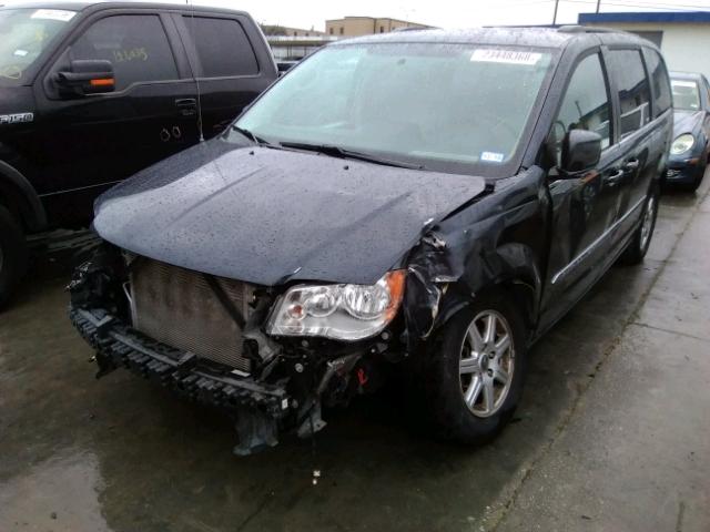 2C4RC1BG4DR594652 - 2013 CHRYSLER TOWN & COU BLUE photo 2