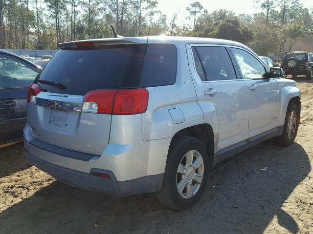 2CTALBEWXA6238469 - 2010 GMC TERRAIN SL SILVER photo 4