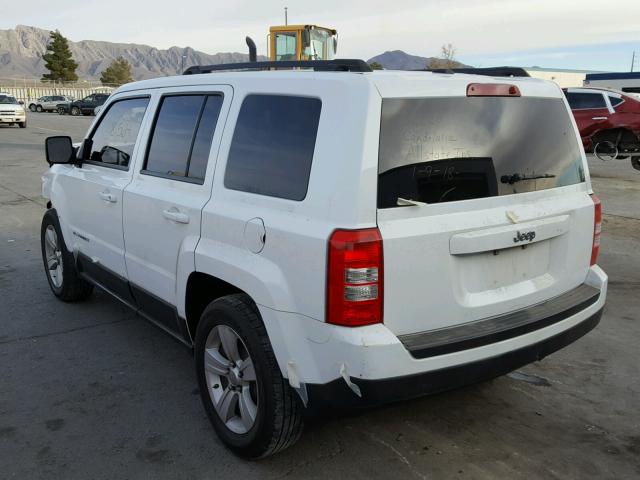 1C4NJPBB3CD548467 - 2012 JEEP PATRIOT SP WHITE photo 3