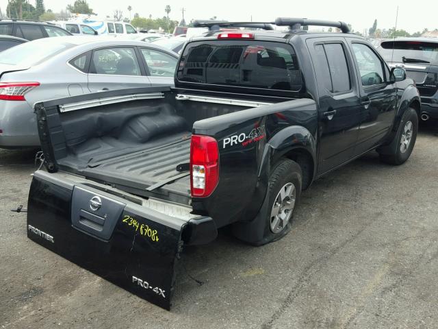 1N6AD0ERXBC428110 - 2011 NISSAN FRONTIER S BLACK photo 4