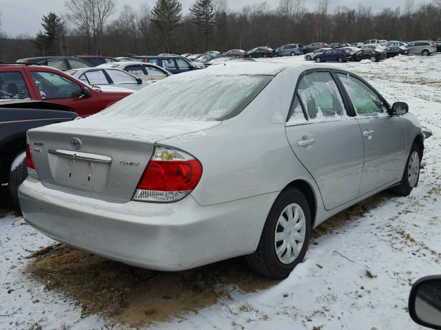 4T1BE32K95U606841 - 2005 TOYOTA CAMRY LE SILVER photo 4