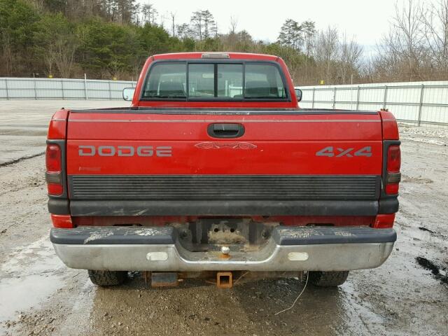 1B7KF26Z4VJ520695 - 1997 DODGE RAM 2500 RED photo 6