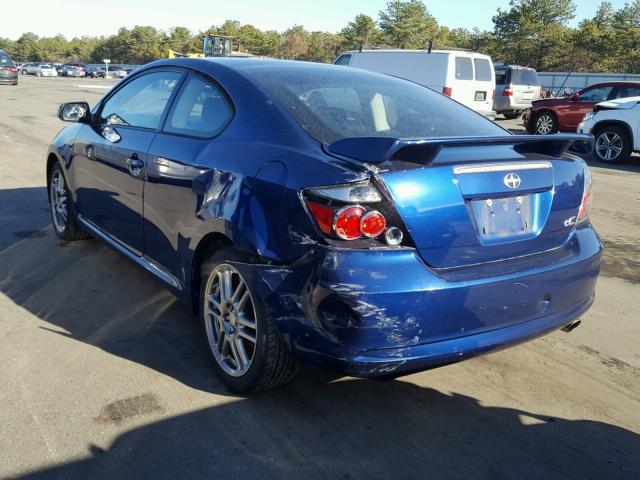 JTKDE167690285077 - 2009 TOYOTA SCION TC BLUE photo 3