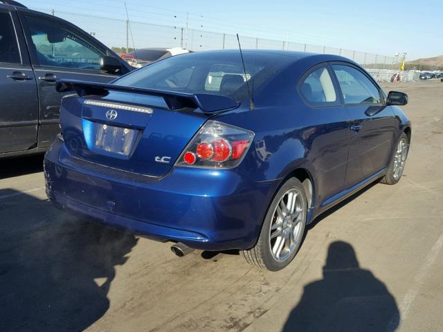 JTKDE167690285077 - 2009 TOYOTA SCION TC BLUE photo 4