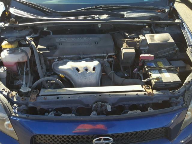 JTKDE167690285077 - 2009 TOYOTA SCION TC BLUE photo 7