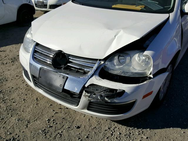 3VWGF71K87M037470 - 2007 VOLKSWAGEN JETTA WHITE photo 9