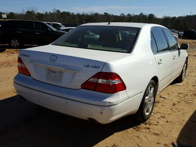 JTHBN36F440173581 - 2004 LEXUS LS 430 WHITE photo 4