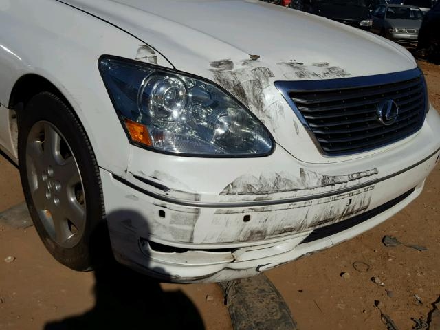 JTHBN36F440173581 - 2004 LEXUS LS 430 WHITE photo 9