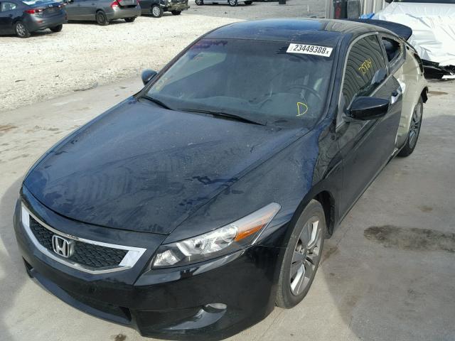 1HGCS22869A008344 - 2009 HONDA ACCORD EXL BLACK photo 2