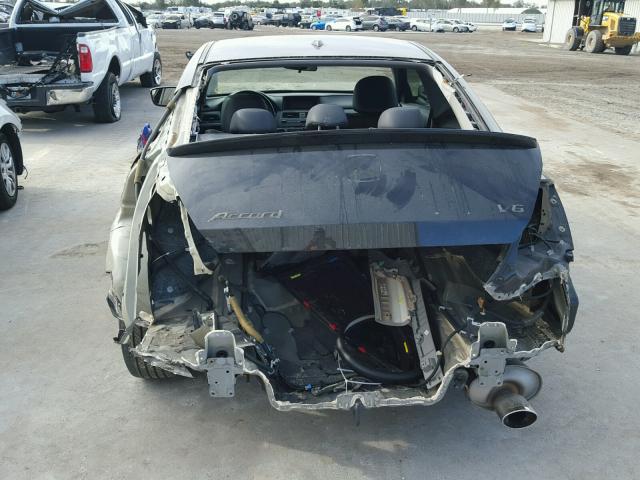 1HGCS22869A008344 - 2009 HONDA ACCORD EXL BLACK photo 9