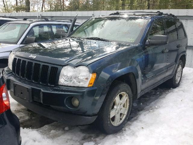 1J8GR48K05C689604 - 2005 JEEP GRAND CHER GREEN photo 2