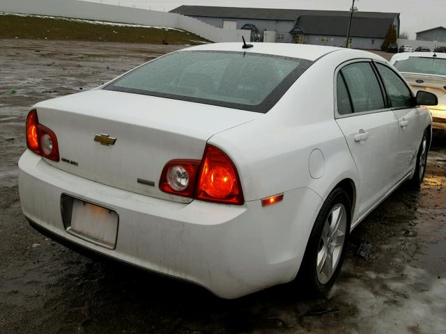 1G1ZA5E05AF200003 - 2010 CHEVROLET MALIBU LS WHITE photo 4