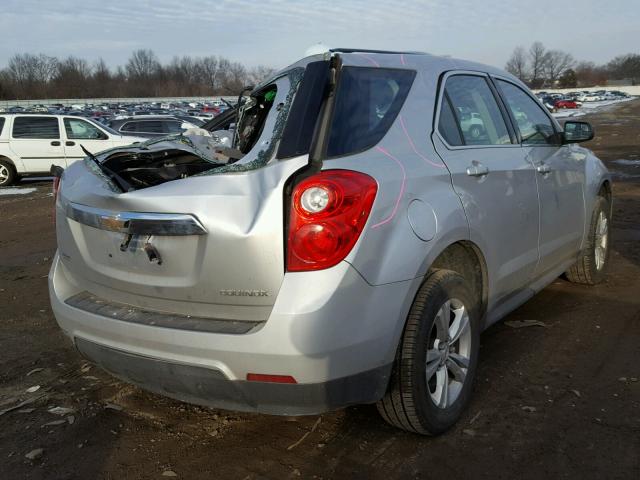 2GNALBEK7C1315850 - 2012 CHEVROLET EQUINOX LS SILVER photo 4