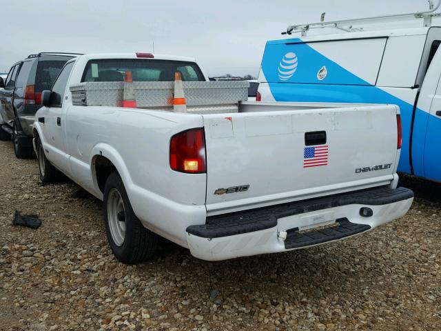 1GCCS14W5Y8192489 - 2000 CHEVROLET S TRUCK S1 WHITE photo 3