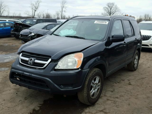 JHLRD78812C045516 - 2002 HONDA CR-V EX BLACK photo 2