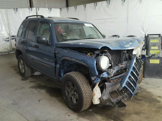 1J4GL48KX3W654681 - 2003 JEEP LIBERTY SP BLUE photo 1