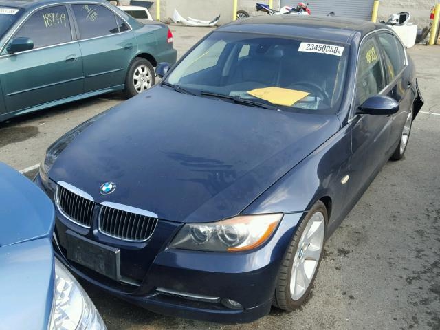 WBAVB77568NH78005 - 2008 BMW 335 I BLUE photo 2