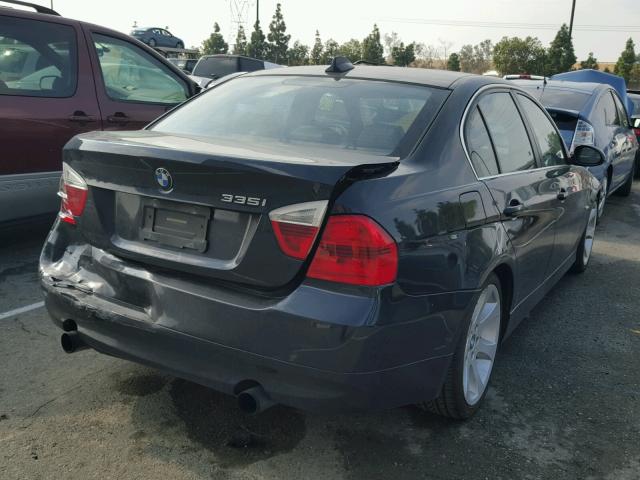 WBAVB77568NH78005 - 2008 BMW 335 I BLUE photo 4