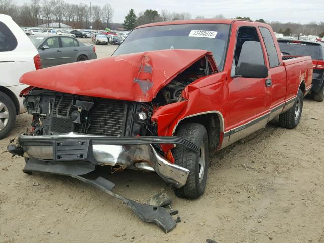 1GTEC19R3TE552328 - 1996 GMC SIERRA C15 RED photo 2