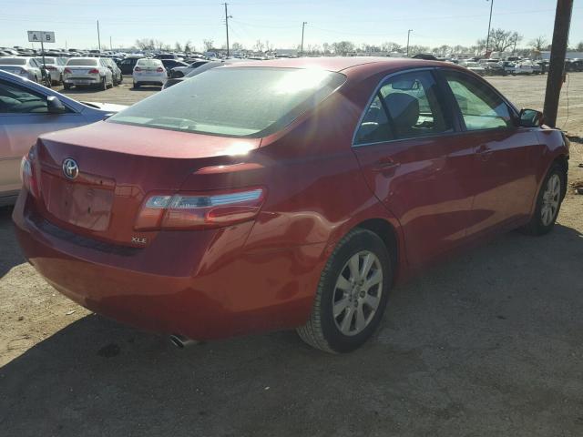 4T1BE46K99U290556 - 2009 TOYOTA CAMRY BASE RED photo 4