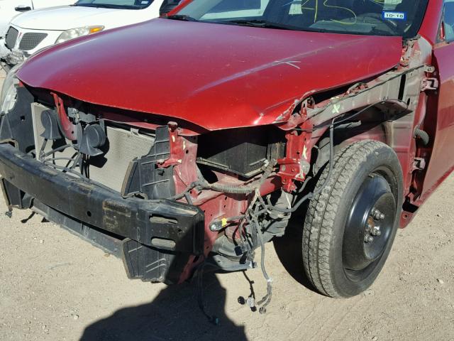 4T1BE46K99U290556 - 2009 TOYOTA CAMRY BASE RED photo 9