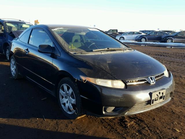 2HGFG11628H531269 - 2008 HONDA CIVIC LX BLACK photo 1