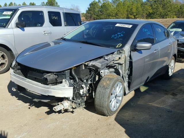 1C3CDFAA8GD504878 - 2016 DODGE DART SE SILVER photo 2