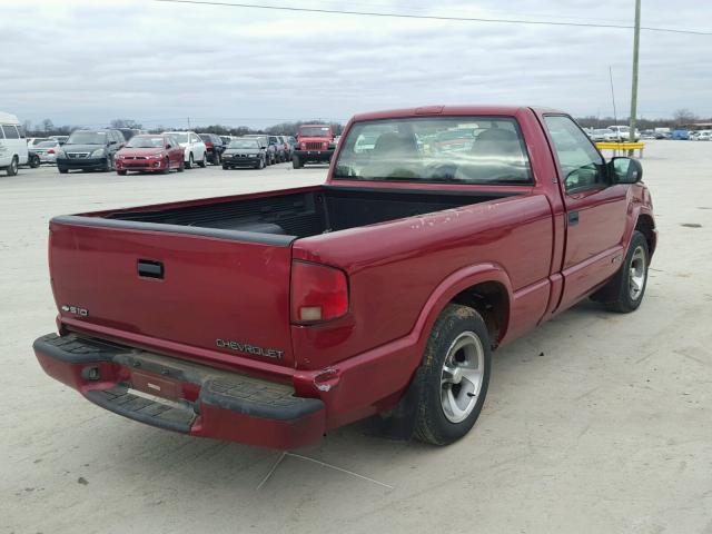 1GCCS144XXK104827 - 1999 CHEVROLET S TRUCK S1 RED photo 4