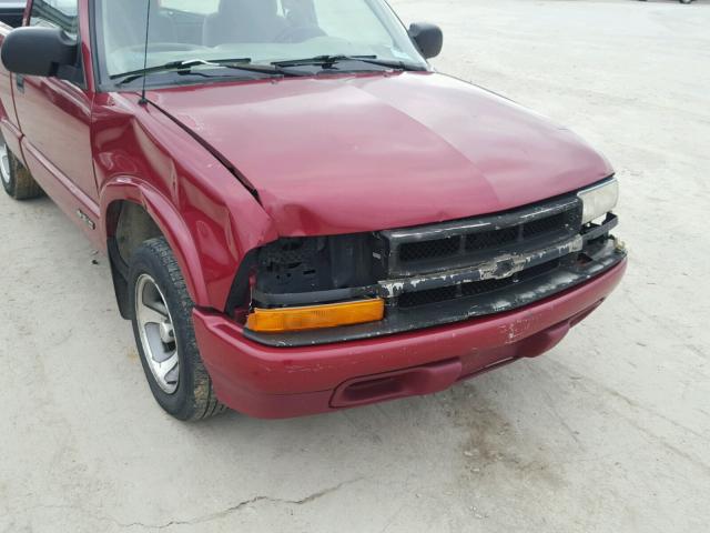 1GCCS144XXK104827 - 1999 CHEVROLET S TRUCK S1 RED photo 9