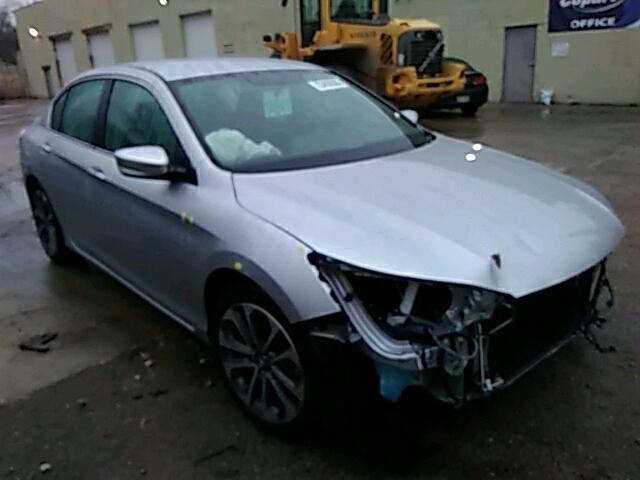 1HGCR2F59EA184374 - 2014 HONDA ACCORD SPO SILVER photo 1