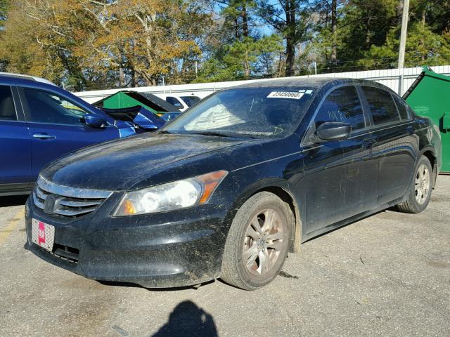 1HGCP2F66BA024267 - 2011 HONDA ACCORD SE BLACK photo 2