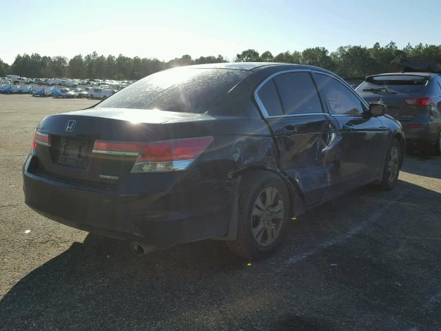 1HGCP2F66BA024267 - 2011 HONDA ACCORD SE BLACK photo 4