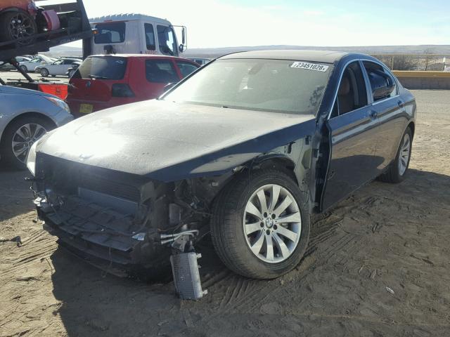 WBAKA83509CY33897 - 2009 BMW 750 I BLUE photo 2