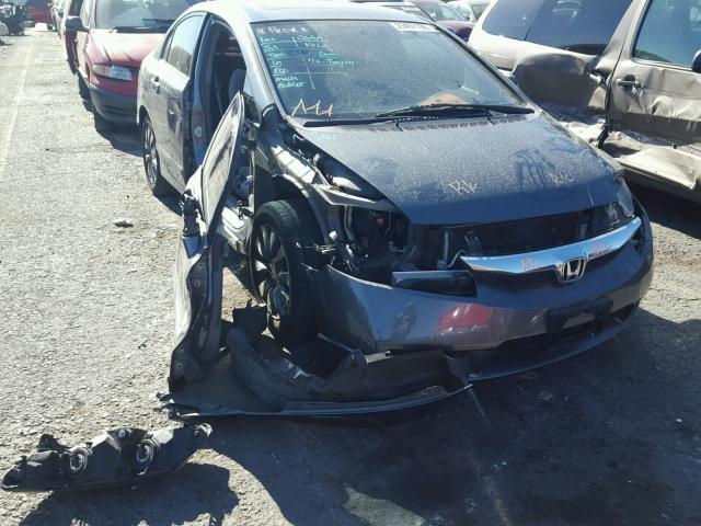 2HGFA16869H356165 - 2009 HONDA CIVIC EX GRAY photo 1