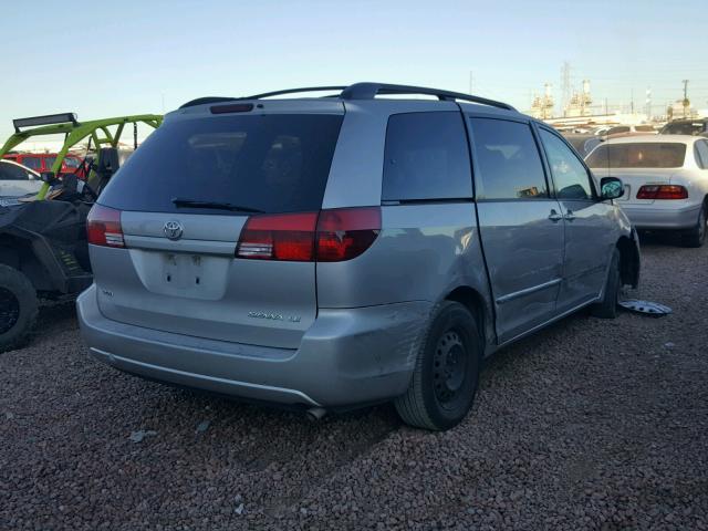 5TDZA23CX5S375162 - 2005 TOYOTA SIENNA CE GRAY photo 4