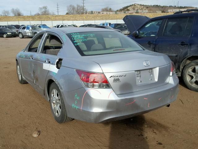 JHMCP26478C011536 - 2008 HONDA ACCORD LXP SILVER photo 3